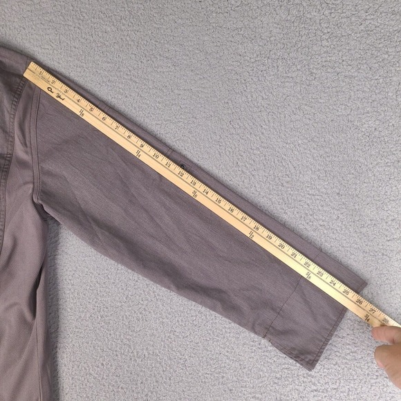 Chef Works Shirt Mens Medium Gray College Chefs Embroidered Uniform Cook Kitchen - Picture 16 of 16